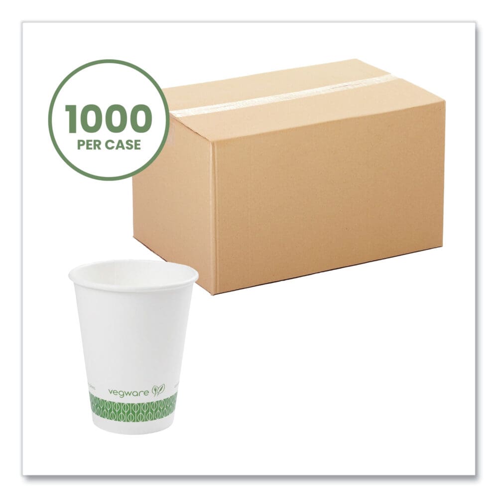 89-Series Hot Cup, 12 oz, Green/White, 1,000/Carton - Image 6