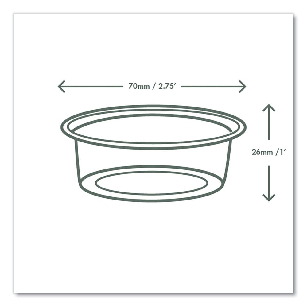 Portion Pots, 2 oz, Clear, 2,000/Carton - Image 4