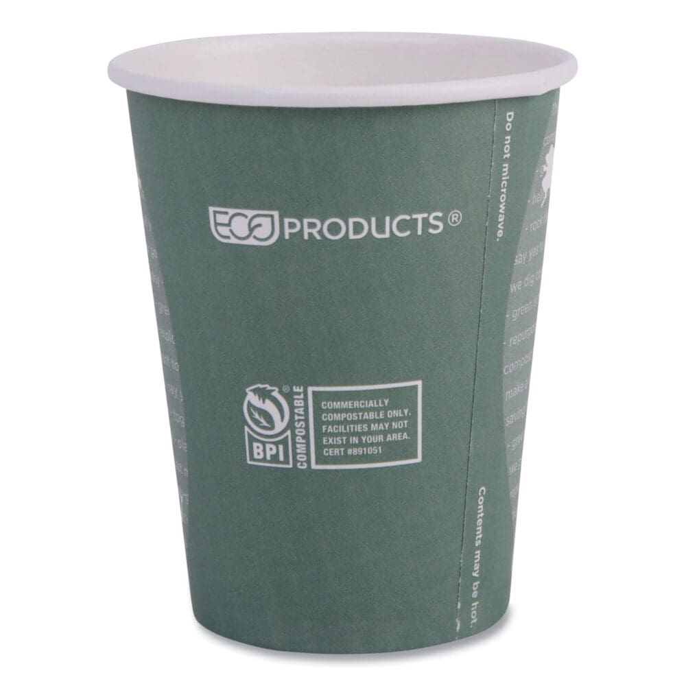 World Art Renewable and Compostable Hot Cups, 12 oz, 50/Pack, 20 Packs/Carton - Image 5