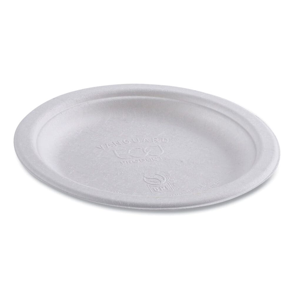 Renewable Sugarcane Plates, 6" dia, Natural White, 1,000/Carton - Image 10