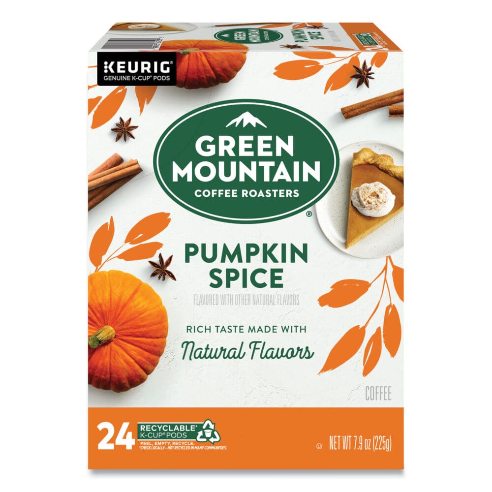 Fair Trade Certified Pumpkin Spice Flavored Coffee K-Cups, 96/Carton - Image 3