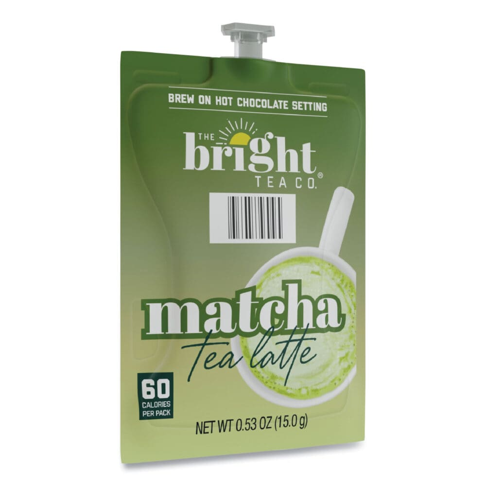 Bright Tea Co. Matcha Latte Freshpack, Matcha Tea Latte, 0.53 oz Pouch, 72/Carton - Image 10