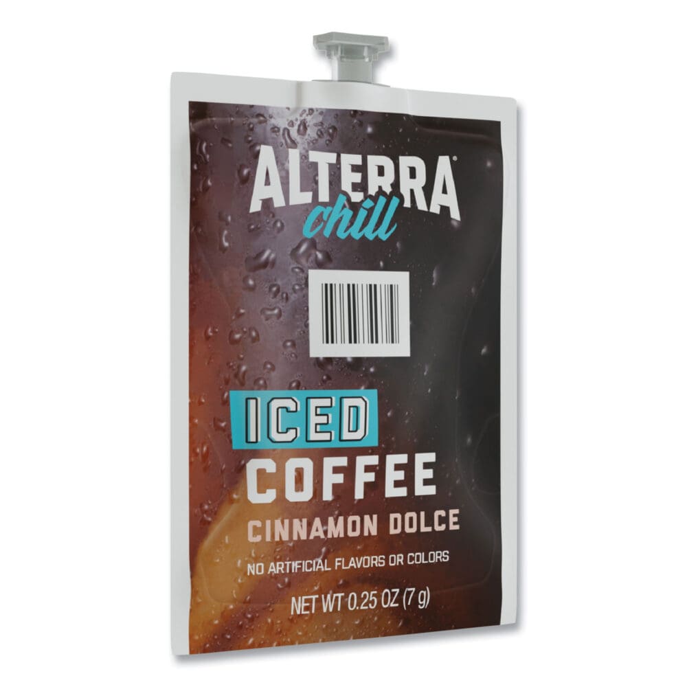 Alterra Cinnamon Dolce Iced Coffee Freshpack, Iced Cinnamon Dolce, 0.25 oz Pouch, 90/Carton - Image 9