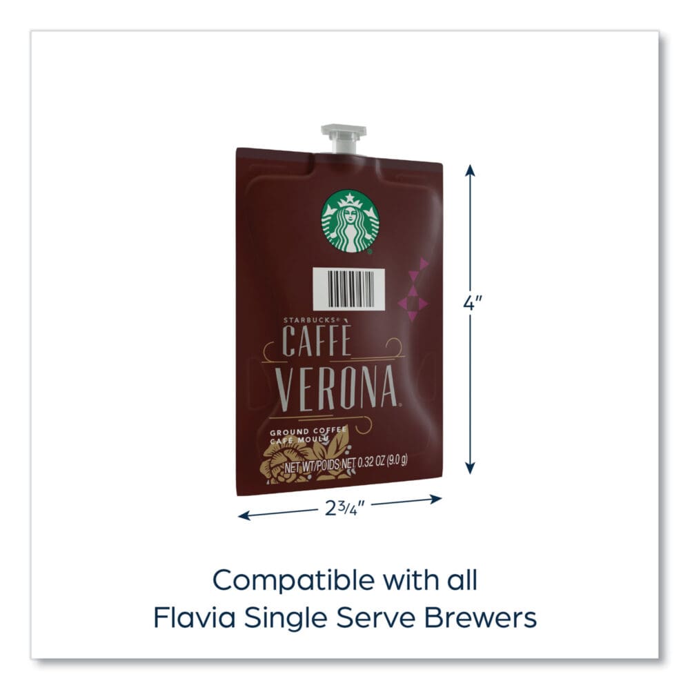 Starbucks Caffe Verona Coffee Freshpack, Caffe Verona, 0.32 oz Pouch, 76/Carton - Image 7