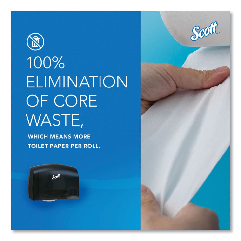 Essential Coreless Jumbo Roll Tissue Dispenser for Business, 14.25 x 6 x 9.75, Black - Image 4