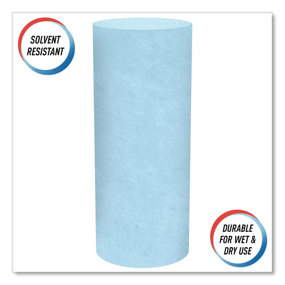 Pro Shop Towels, Heavy Duty, 1-Ply, 10.4 x 11, Blue, 12 Rolls/Carton - Image 9