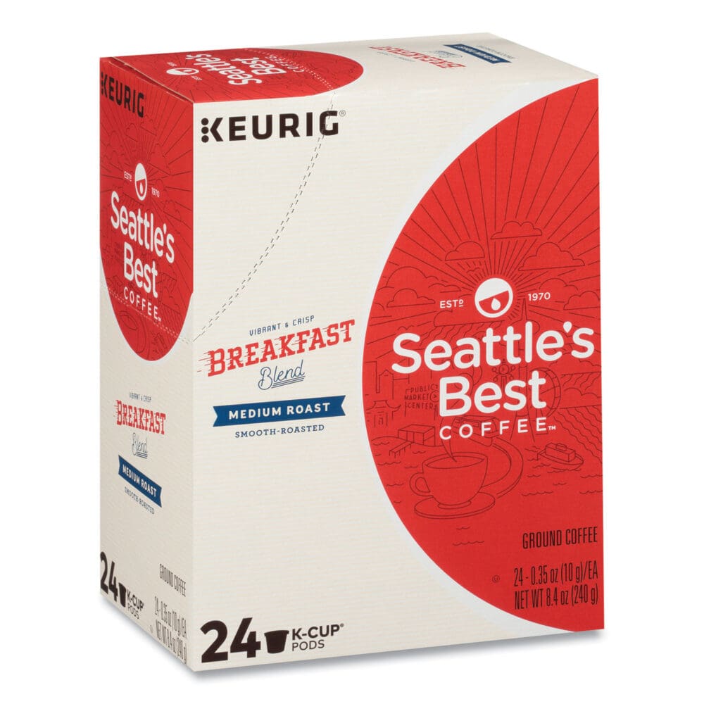 Breakfast Blend Coffee K-Cups, 24/Box, 4/Carton - Image 5