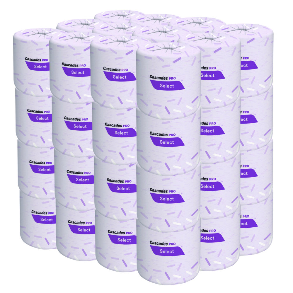 Select Standard Bath Tissue, 2-Ply, White, 4 x 3.25, 420 Sheets/Roll, 48 Rolls/Carton - Image 4