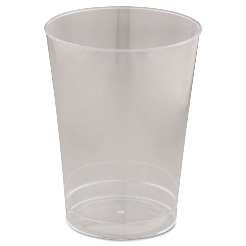 Comet Plastic Tumblers, 10 oz, Clear, 25/Pack, 20 Packs/Carton