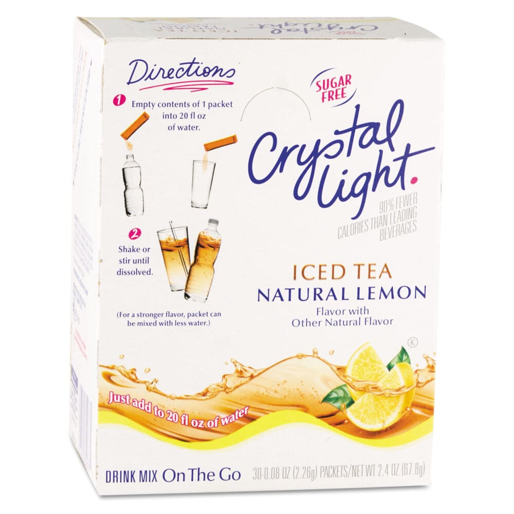 On the Go, Iced Tea, 0.16 oz Packets, 30/Box