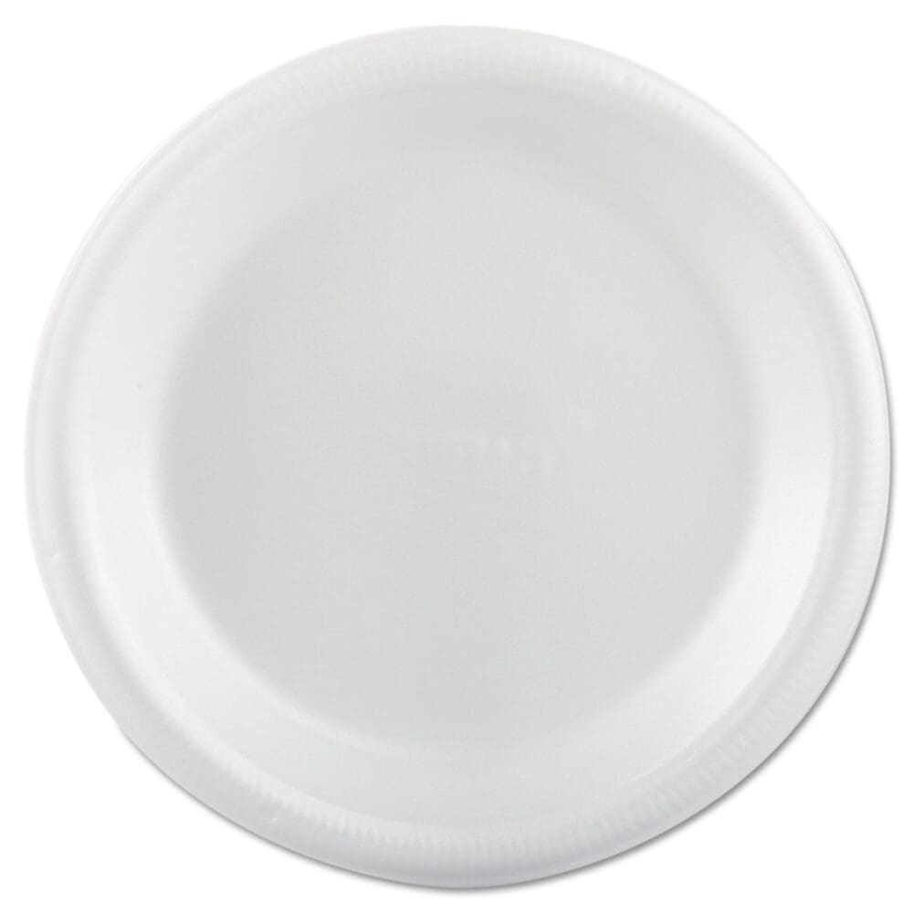 Foam Dinnerware, Plate, 9", White, 25/Pack, 20 Packs/Carton