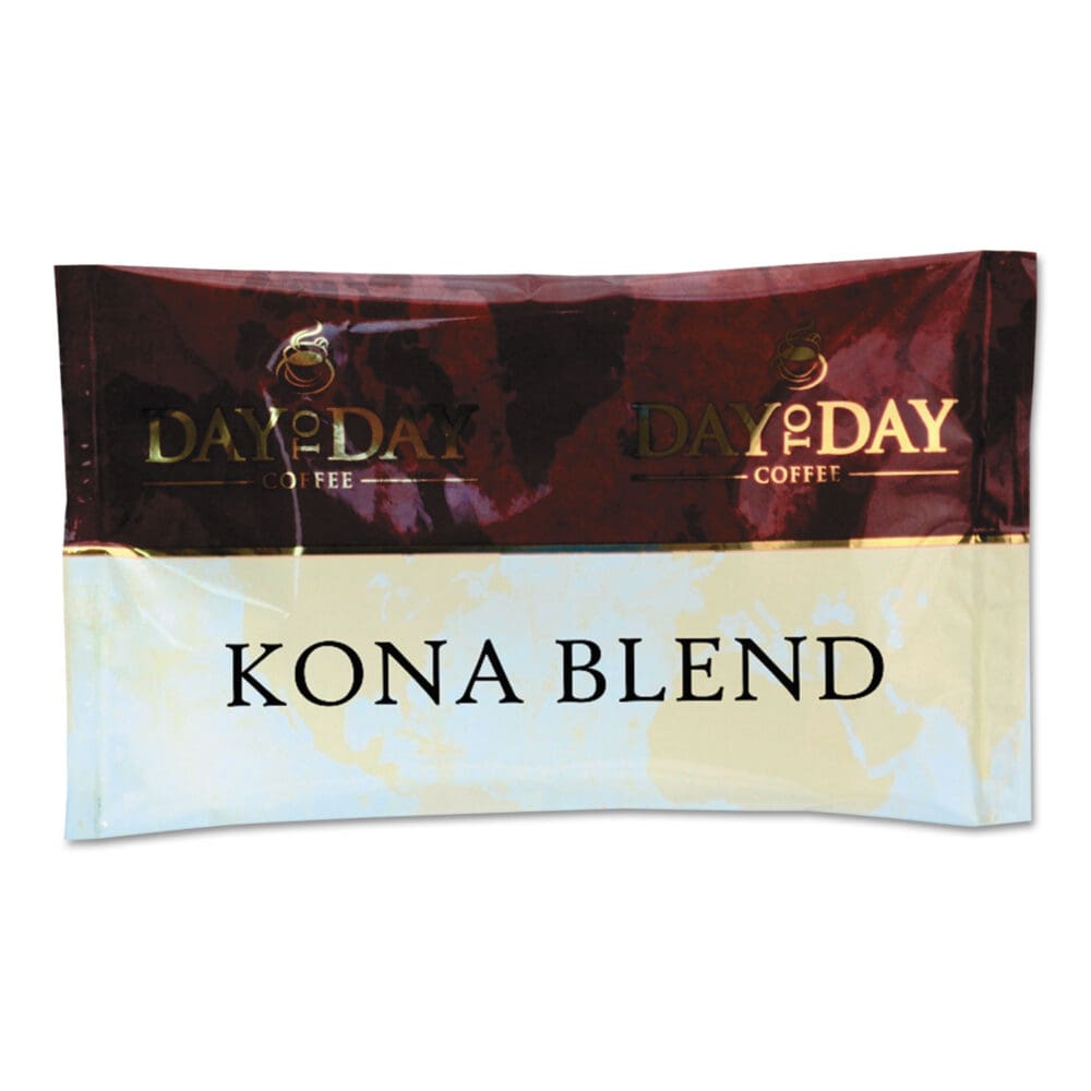 100% Pure Coffee, Kona Blend, 1.5 oz Pack, 42 Packs/Carton