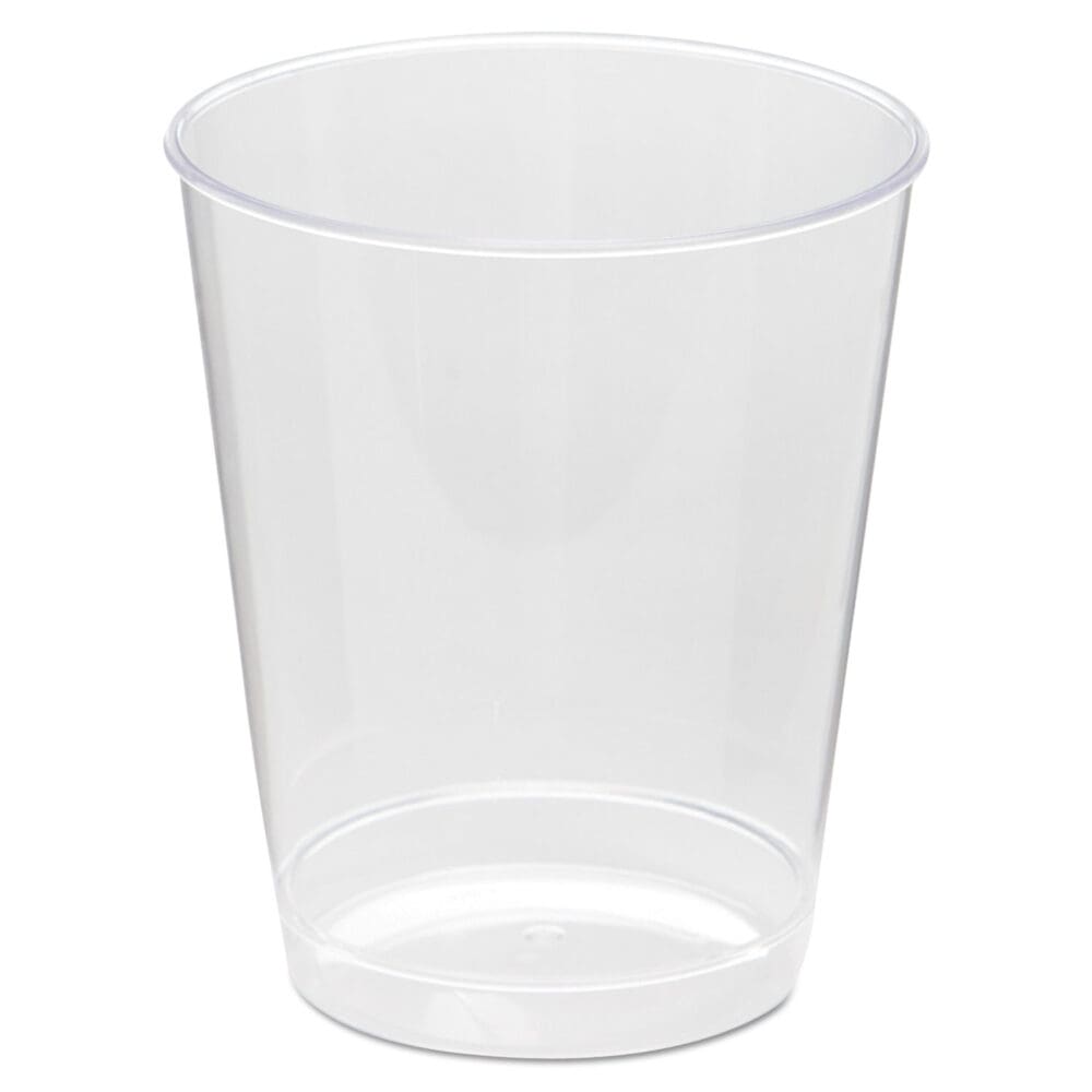 Comet Plastic Tumbler, 8 oz, Clear, Tall, 25/Pack, 20 Packs/Carton