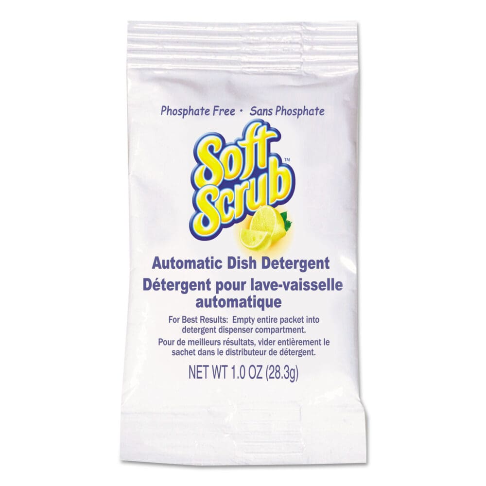 Automatic Dish Detergent, Lemon Scent, Powder, 1 oz. Packet, 200/Carton