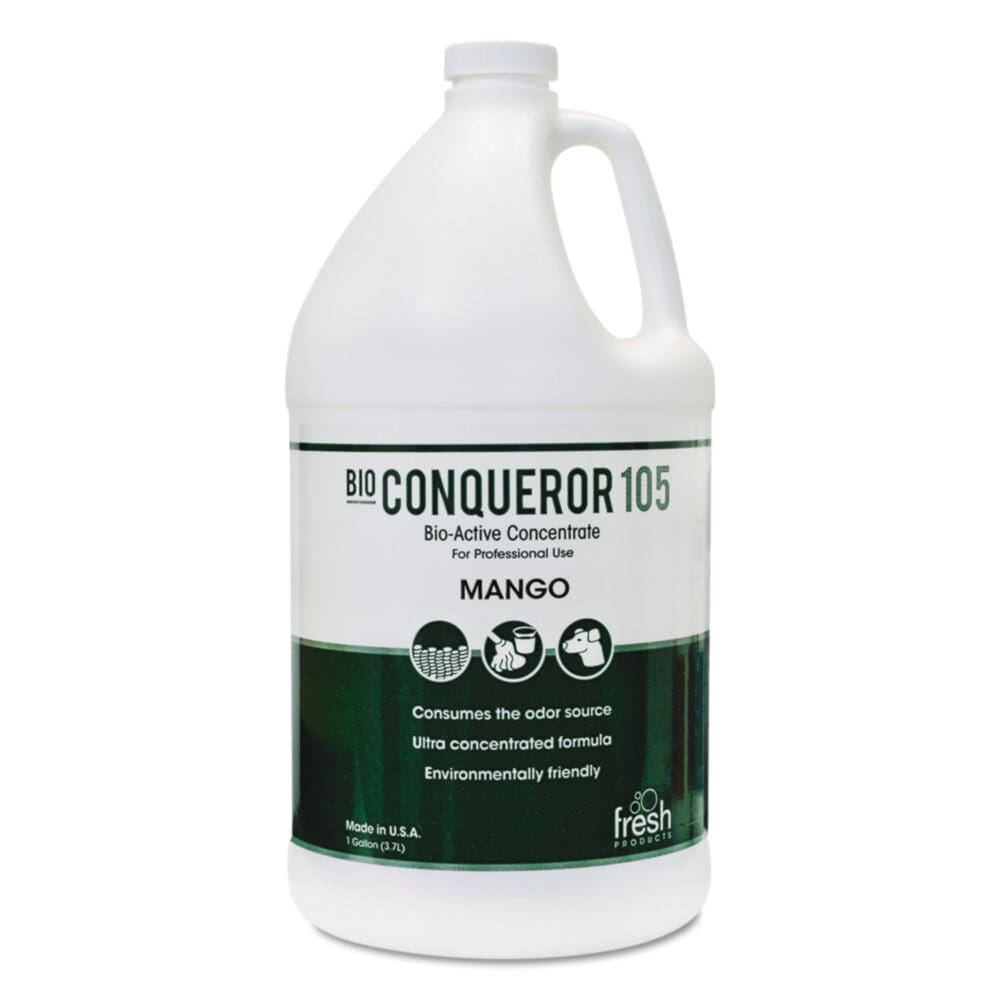 Bio Conqueror 105 Enzymatic Odor Counteractant Concentrate, Mango, 1 gal Bottle, 4/Carton