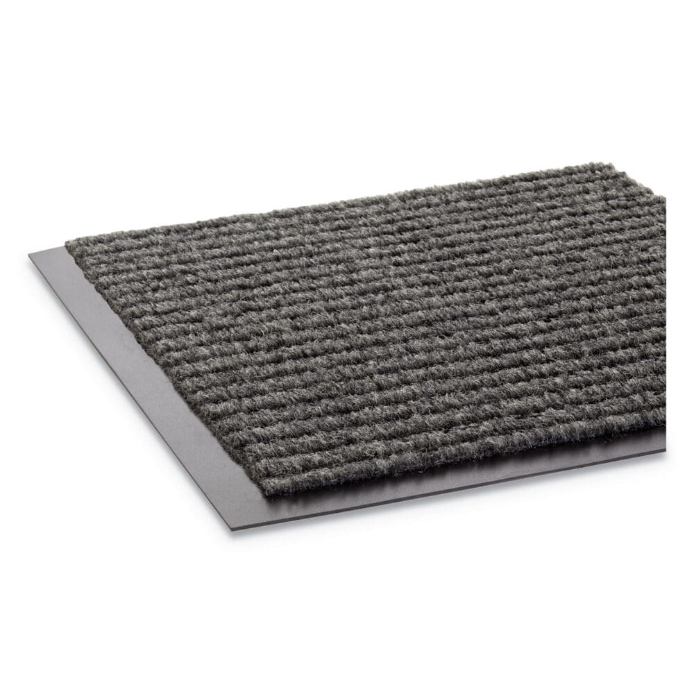 Needle Rib Wipe and Scrape Mat, Polypropylene, 36 x 120, Gray