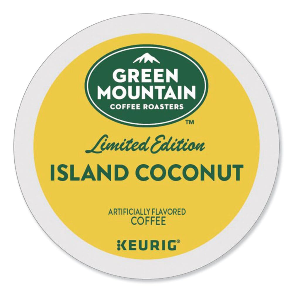 Island Coconut Coffee K-Cup Pods, 96/Carton