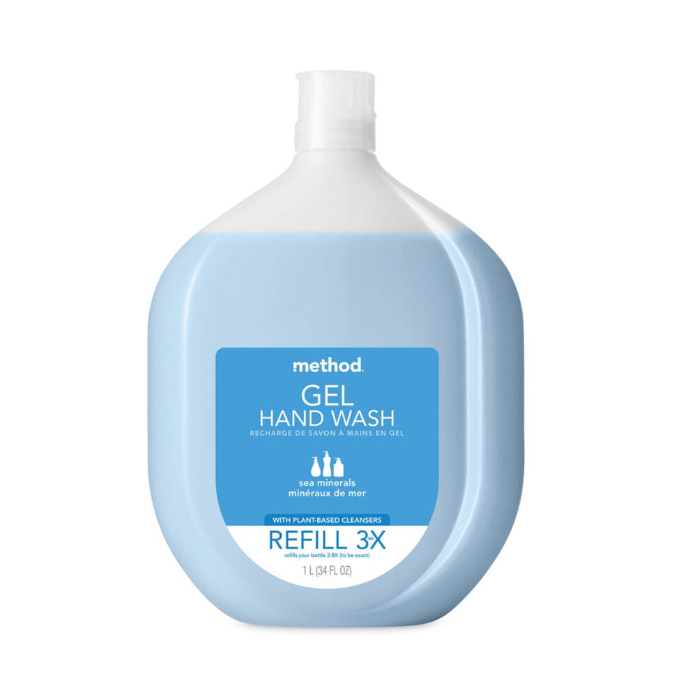 Gel Hand Wash Refill Tub, Sea Minerals, 34 oz Tub