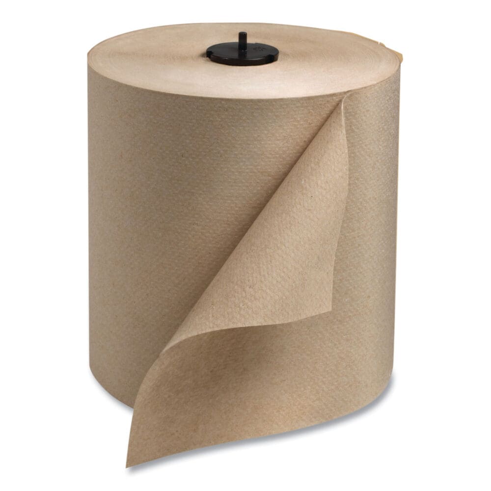 Matic Hardwound Roll Towel, 1-Ply, 7.7" x 700 ft, Natural, 857/Roll, 6 Rolls/Carton