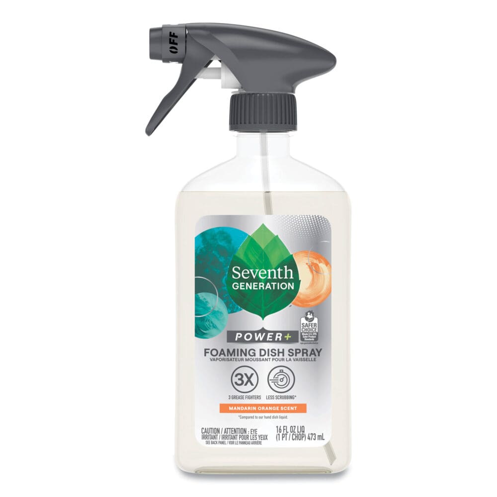 Foaming Dish Spray, Mandarin Orange Scent, 16 oz Bottle, 6/Carton